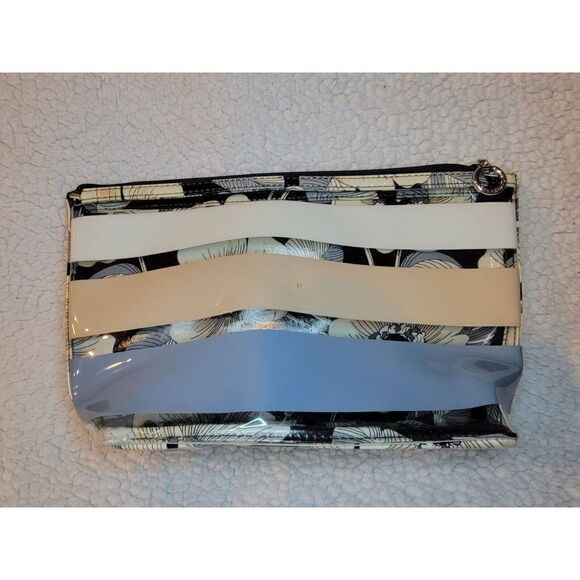 Vera Bradley Camilla Clear Plastic Cosmetic Bag Toiletry Makeup Pouch Retired - Picture 3 of 7